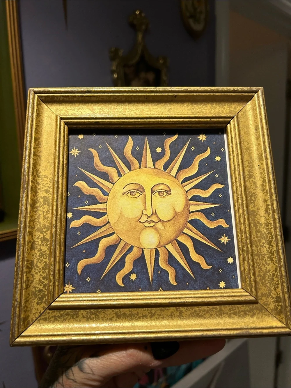 Mary Beth Zeitz Gold Sunburst Framed Wall Art